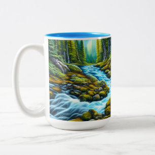 Magic Wilderness Bubbling Brook Två-Tonad Mugg