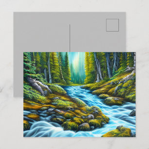 Magic Wilderness Bubbling Brook Vykort