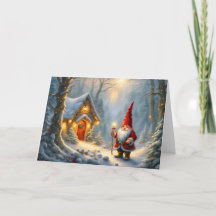 Magic Winter Gnome House jul