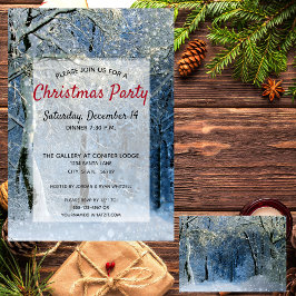 Magic Winter Wonderland jul Party Inbjudningar