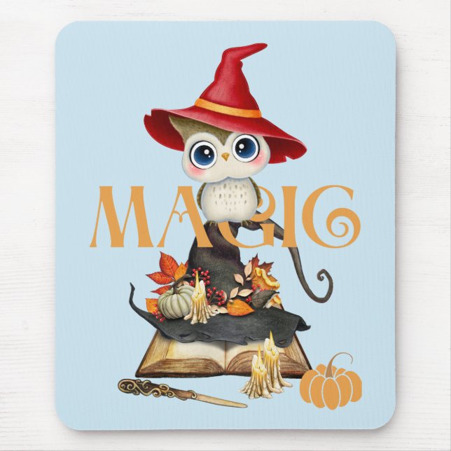 Magic Witch Uggla Fall Halloween Thmet Musmatta (Framsidan)