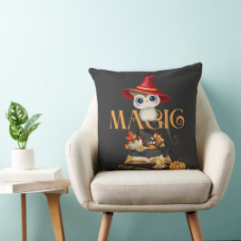 Magic Witch Uggla Fall ThLED-Personlig Kudde