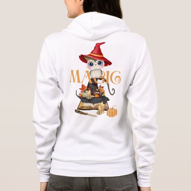 Magic Witch Uggla Fall Thmet T Shirt (Baksida)