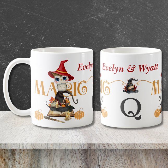 Magic Witch Uggla faller under Personligen Kaffemugg (Skapare uppladdad)