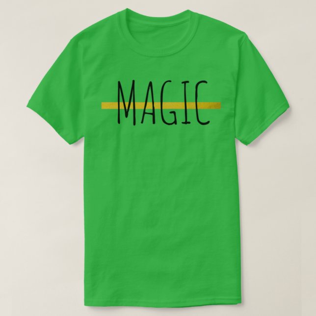 Magic Witch Wicca Astrology Text T Shirt (Design framsida)