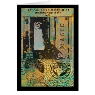 Magic Wizard Card Hälsningskort