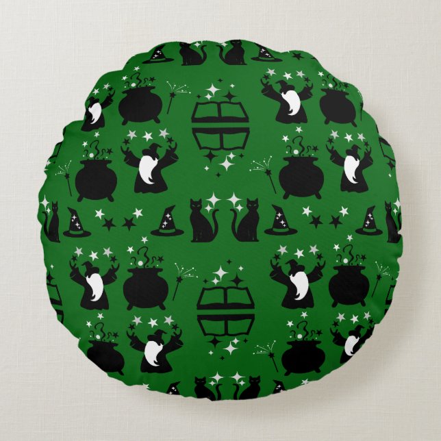 Magic Wizard Home Decor Rund Kudde (Framsidan)