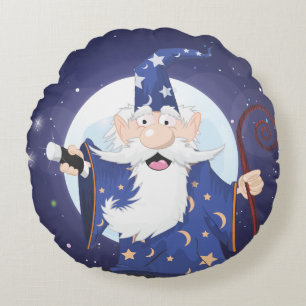 Magic Wizard Rund Kudde