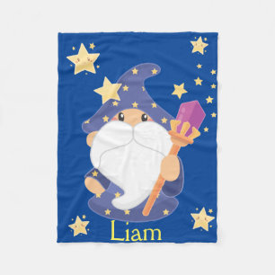 Magic Wizard, Sorcerer & Stars Nursery Fleecefilt
