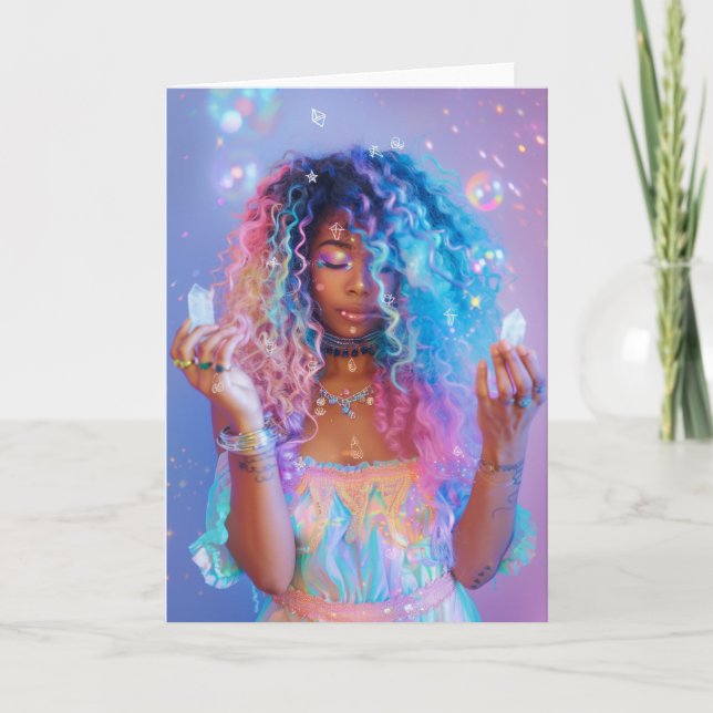 *~* Magic Woman SC4 Esoteric Crystals Blank Tack Kort (Framsida)