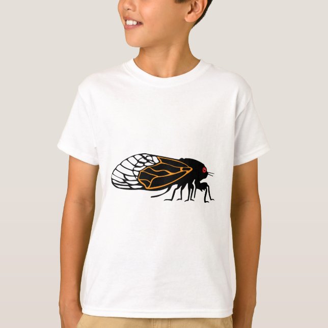Magicada - cikada - Cigale - sommarrykte Tee Shirt (Framsida)