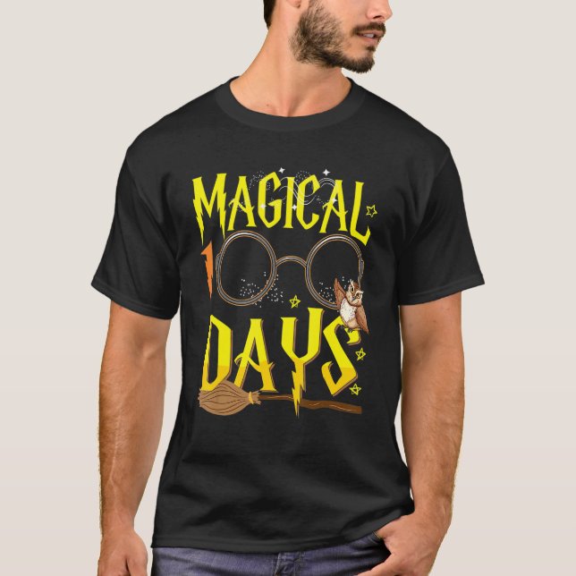 Magical 100 Days Of School Teacher Students Kids B T Shirt (Framsida)
