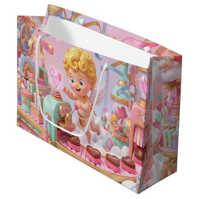 Magical 3D Cupid’s Valentine Gift Factory Scene (Framsidan Vinklad)