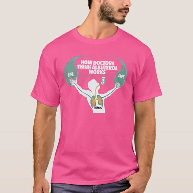 Magical Albuterol Funny Respiratory Therapist Desi T Shirt (Framsida)