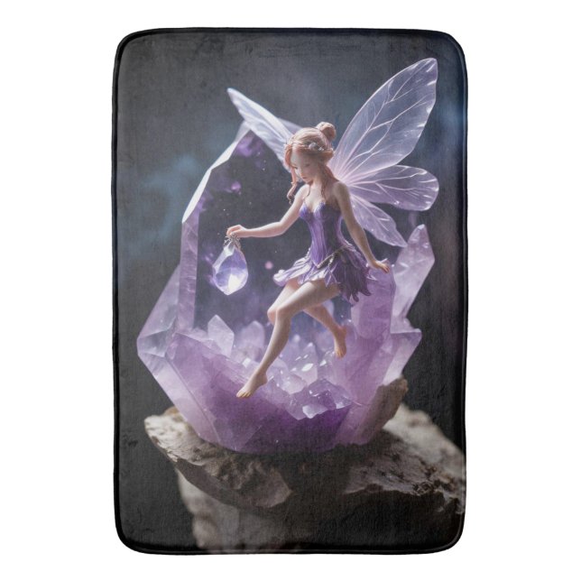 Magical Amethyst Fantasy Fairy Badrumsmatta (Framsidan (Vertikal))