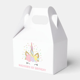 Magical ask för Unicornfödelsedagsfestfavör Presentaskar