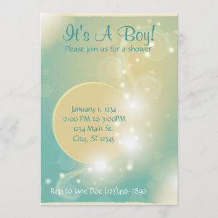 Magical baby showerinbjudan inbjudningar