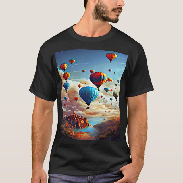 "Magical Balloon Journey" T Shirt (Framsida)