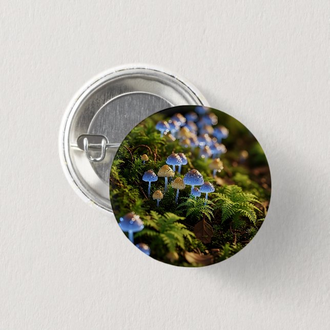 Magical Bioluminescent Fungi - Deep Forest Knapp (Framsida & baksida)