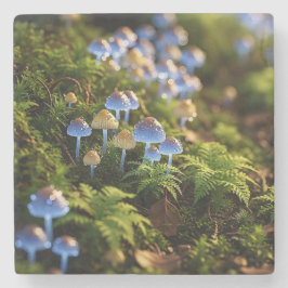 Magical Bioluminescent Fungi - Deep Forest Stenunderlägg