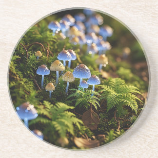 Magical Bioluminescent Fungi - Deep Forest Underlägg