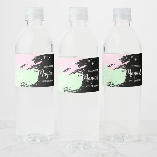 Magical Birthday Vattenflaskor Etikett (Flaskor)