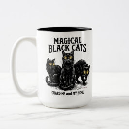 Magical Black Cats Två-Tonad Mugg