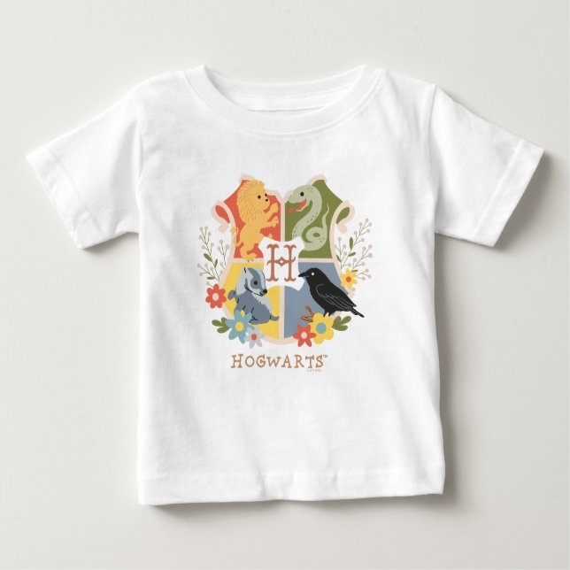 Magical Blooms HOGWARTS™ Crest T Shirt (Framsida)