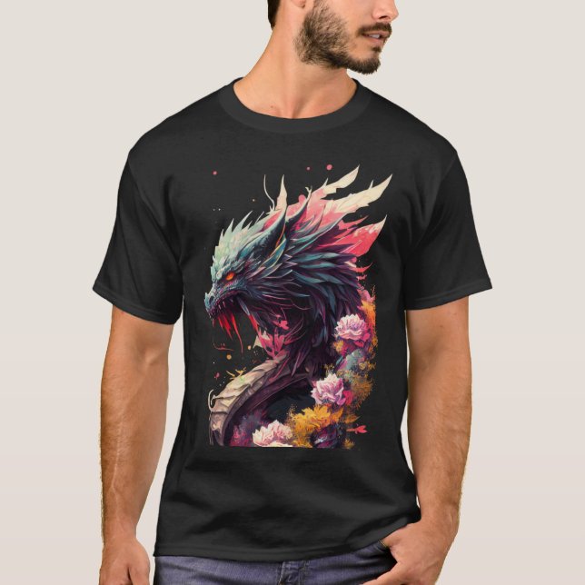 Magical Blue Dragon T Shirt (Framsida)