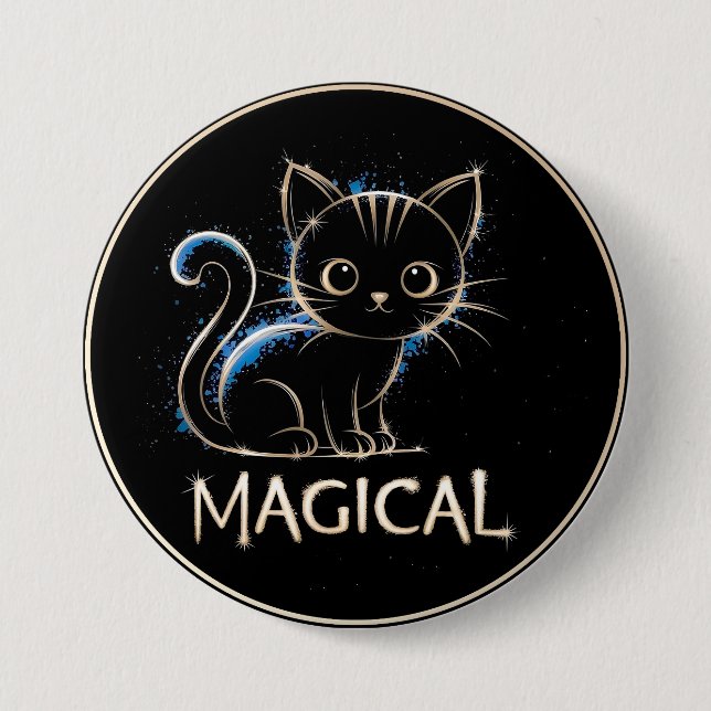 Magical Cat Button Knapp (Framsida)