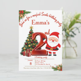 Magical Christmas Birthday Card for Girls Tack Kort