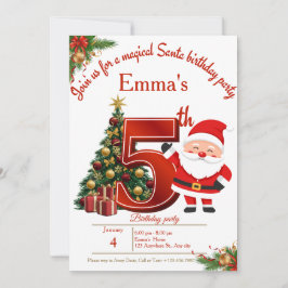 Magical Christmas Birthday Card for Girls Tack Kort