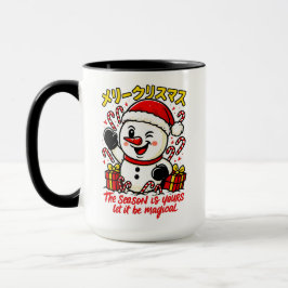 Magical & Classic Christmas Snowman Mug Holiday  Mugg