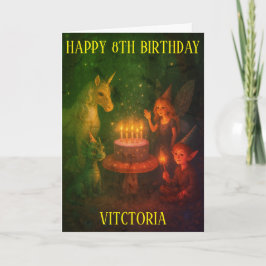 Magical Creatures Birthday Party Custom Birthday Kort