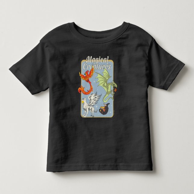 Magical Creatures Vintage Graphic T Shirt (Framsida)