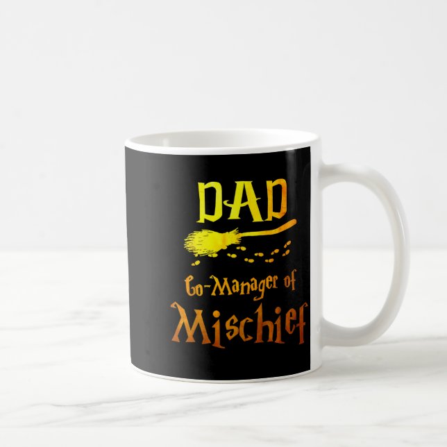 Magical Dad, Manager Of Mischief Birthday Family M Kaffemugg (Höger)