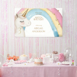 Magical Day Unicorn Girl Birthday Party Welcome