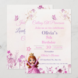 Magical Disney Princess Birthday Card for Girls Julkort
