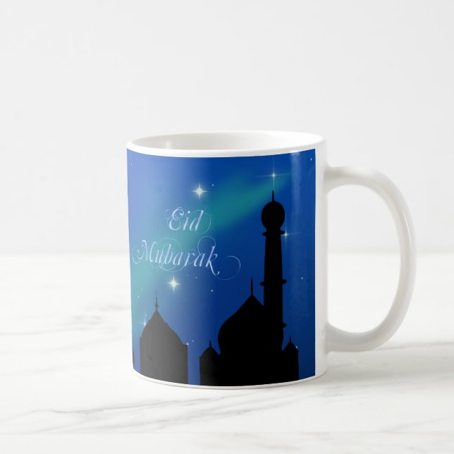Magical Eid natt - islamisk hälsningmugg Kaffemugg (Höger)