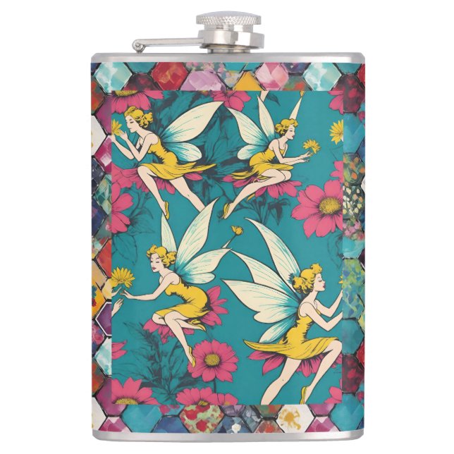 Magical Fairies And Floral Hexagon Patchwork Fickplunta (Framsidan)