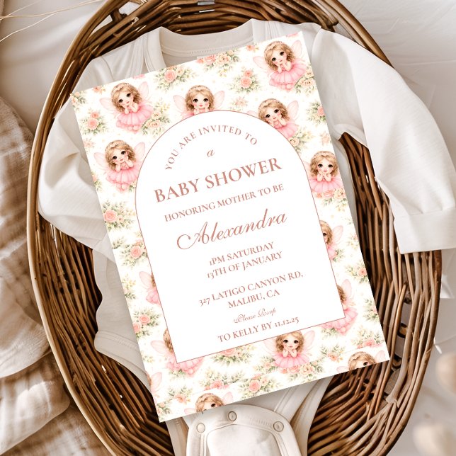 Magical Fairy Garden Baby Shower Inbjudningar (Skapare uppladdad)