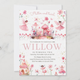Magical Fairy Invitation for Birthday Tea Party Inbjudningar