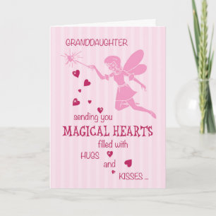 Magical felika rosa valentin för sondotter dag helgkort