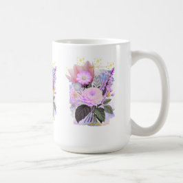 Magical Floral Bouquet in Golden Frame Kaffemugg
