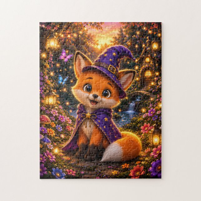 Magical Fox Wizard Jigsaw Puzzle Pussel (Vertikal)