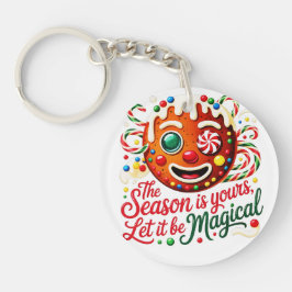 Magical Gingerbread Man Keychain: Cute Christmas