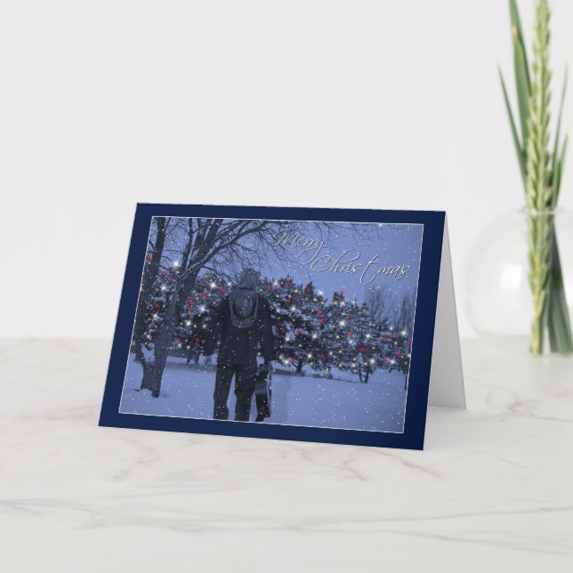 Magical gitarrjulkort helgkort (Framsida)