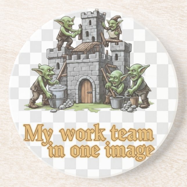 Magical gnome castle fantasy design gift underlägg (Framsidan)