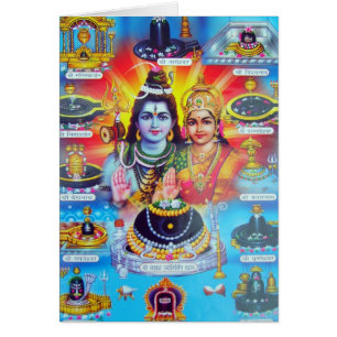 MAGICAL GUDOMAR AV HINDUISM HÄLSNINGSKORT