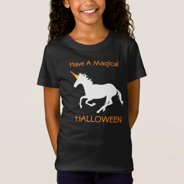 Magical Halloween candy cornUnicorn Tee (Framsida)